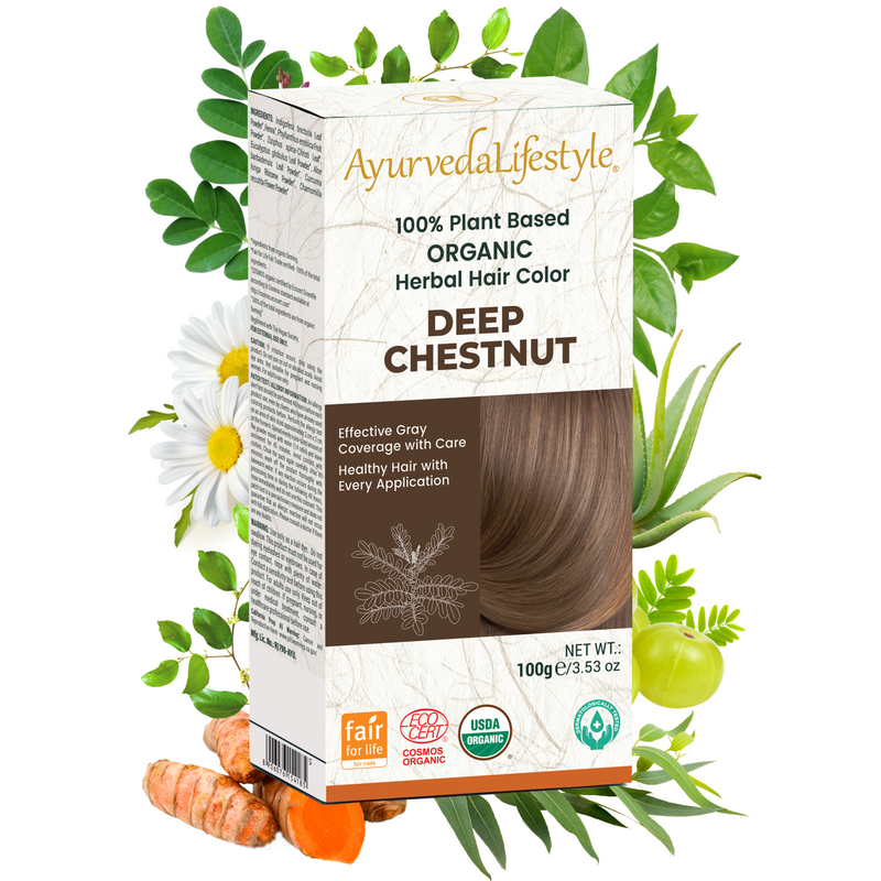 Organic DEEP CHESTNUT Hair Color