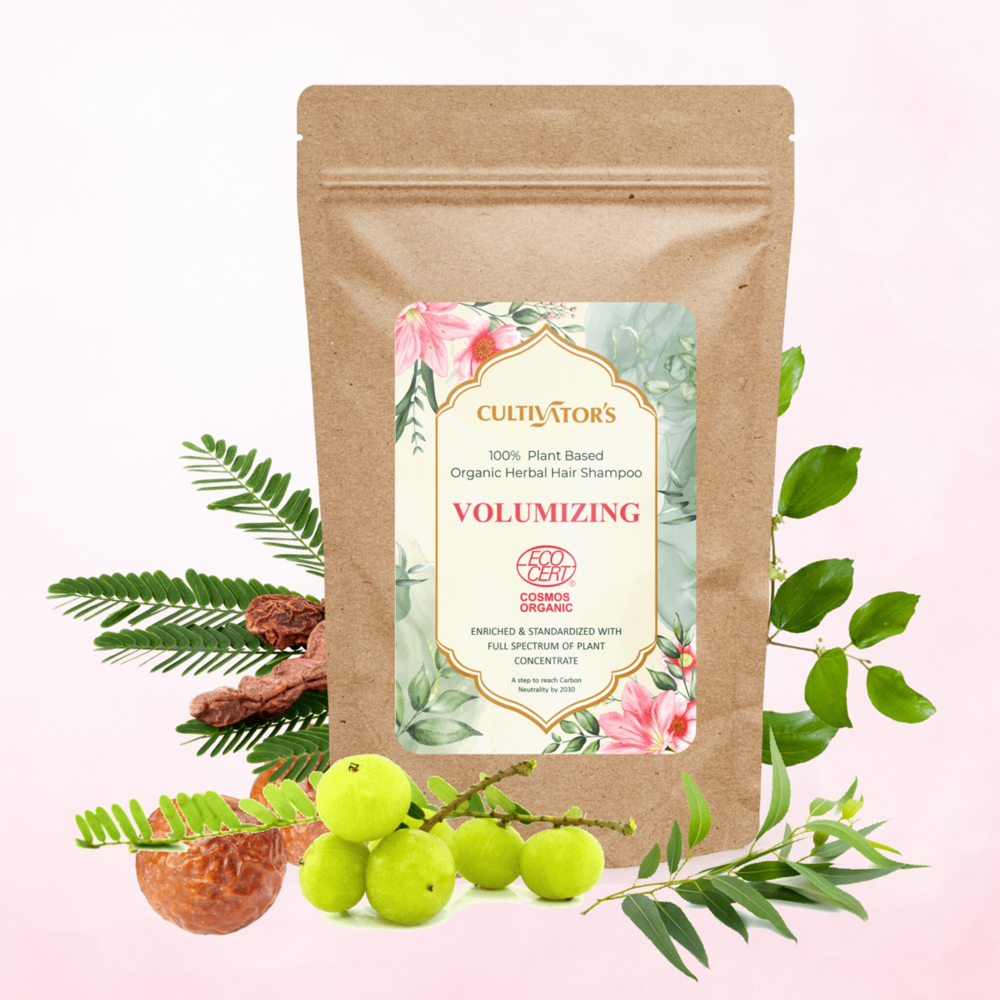 Organic Herbal Hair Shampoo-  Volumizing