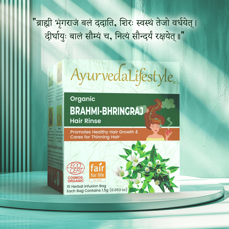 Organic BRAHMI BHRINGRAJ Hair Rinse
