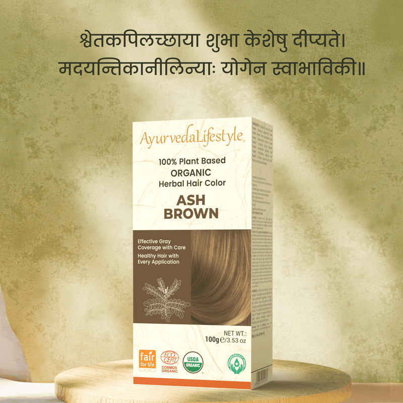 Organic ASH BROWN Hair Color