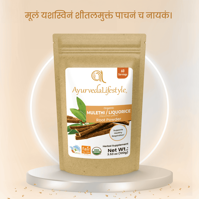 Organic MULETHI Rhizome Powder