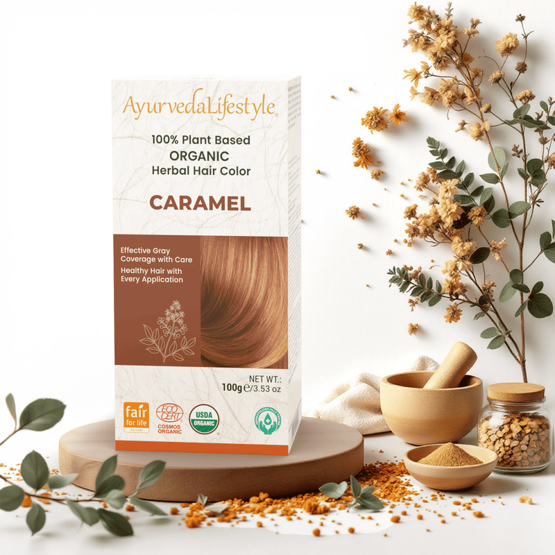 Organic CARAMEL Hair Color