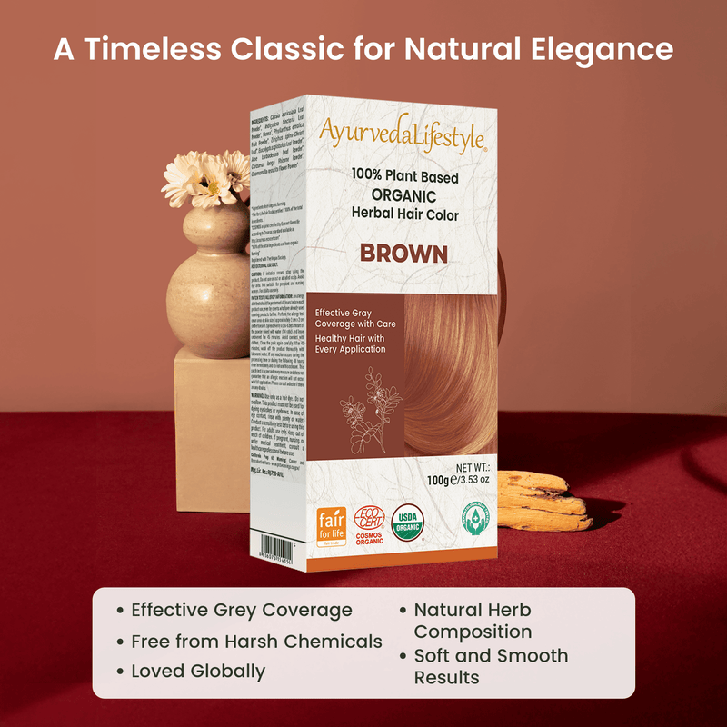 Organic  BROWN Hair Color
