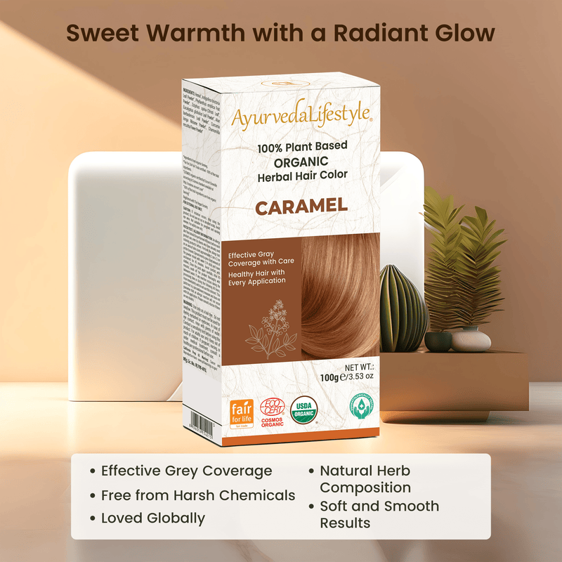 Organic CARAMEL Hair Color