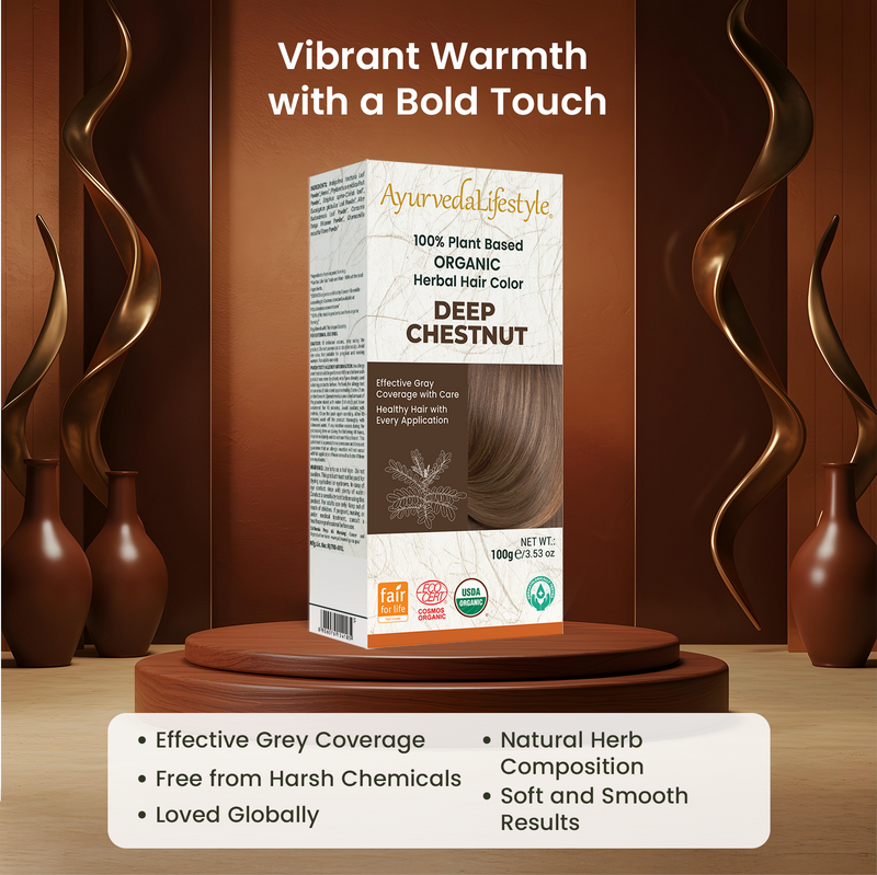 Organic DEEP CHESTNUT Hair Color