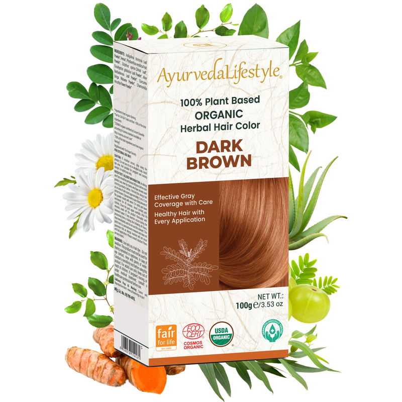 Organic DARK BROWN Hair Color