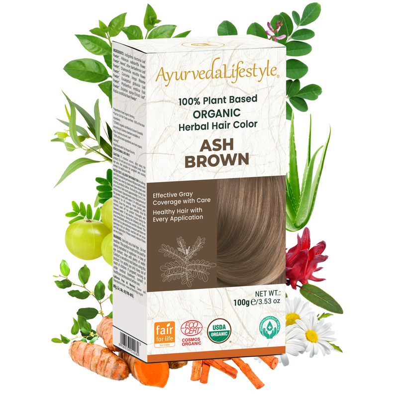 Organic ASH BROWN Hair Color