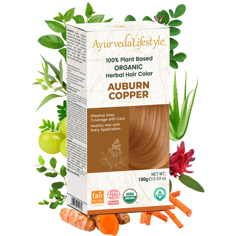 Organic AUBURN COPPER Hair Color