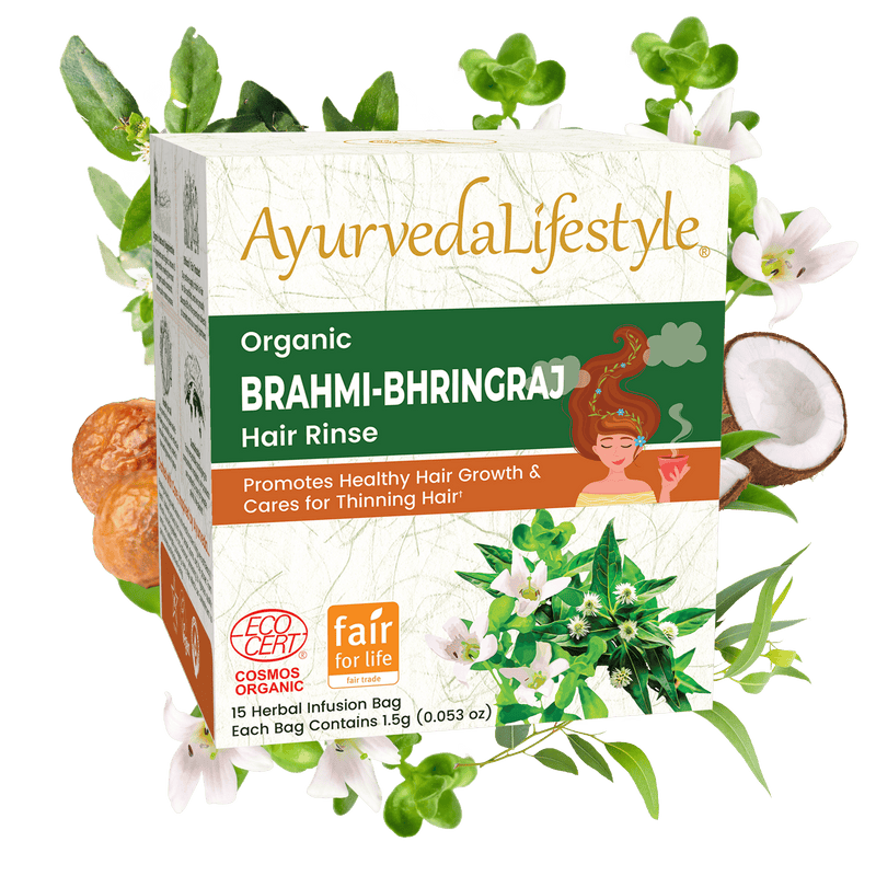 Organic BRAHMI BHRINGRAJ Hair Rinse