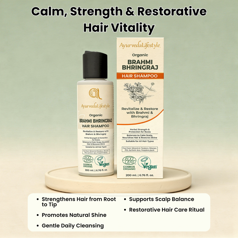 Organic BRAHMI BHRINGRAJ Liquid Hair Shampoo